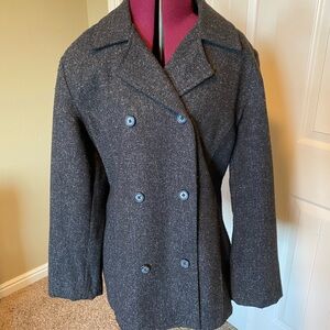Stylish Charcoal Gray Peacoat Old Navy
